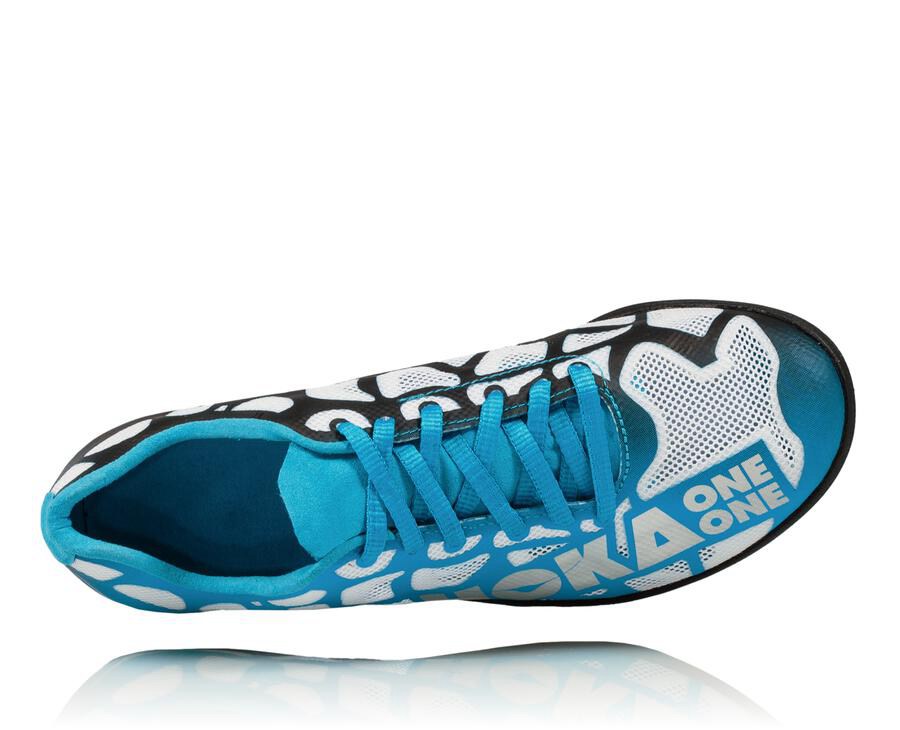 Hoka One One Spikes Dame - Rocket X - Hvide/Blå - 250749XDJ